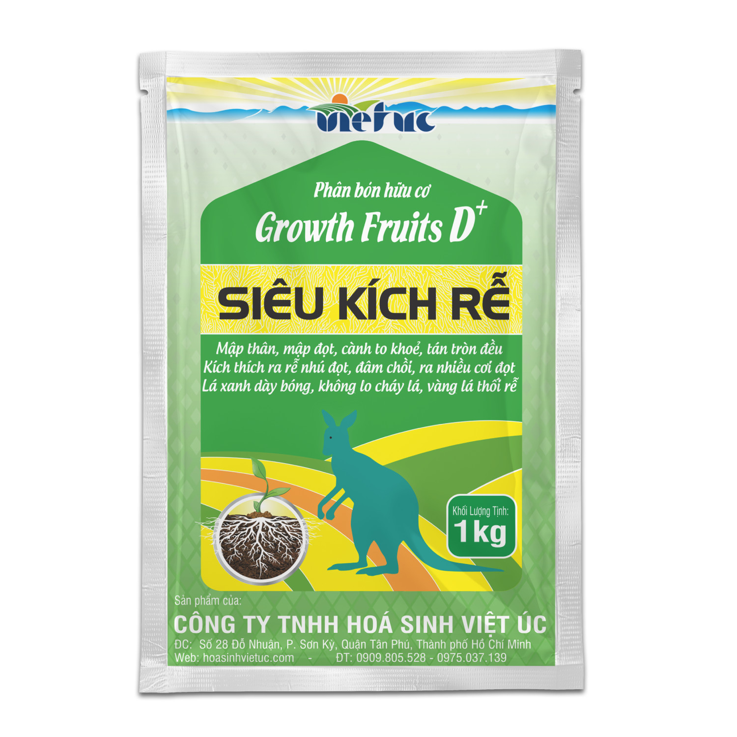 SIÊU KÍCH RỄ_Gói 1kg_KÍch rễ nhanh, phục hồi cây