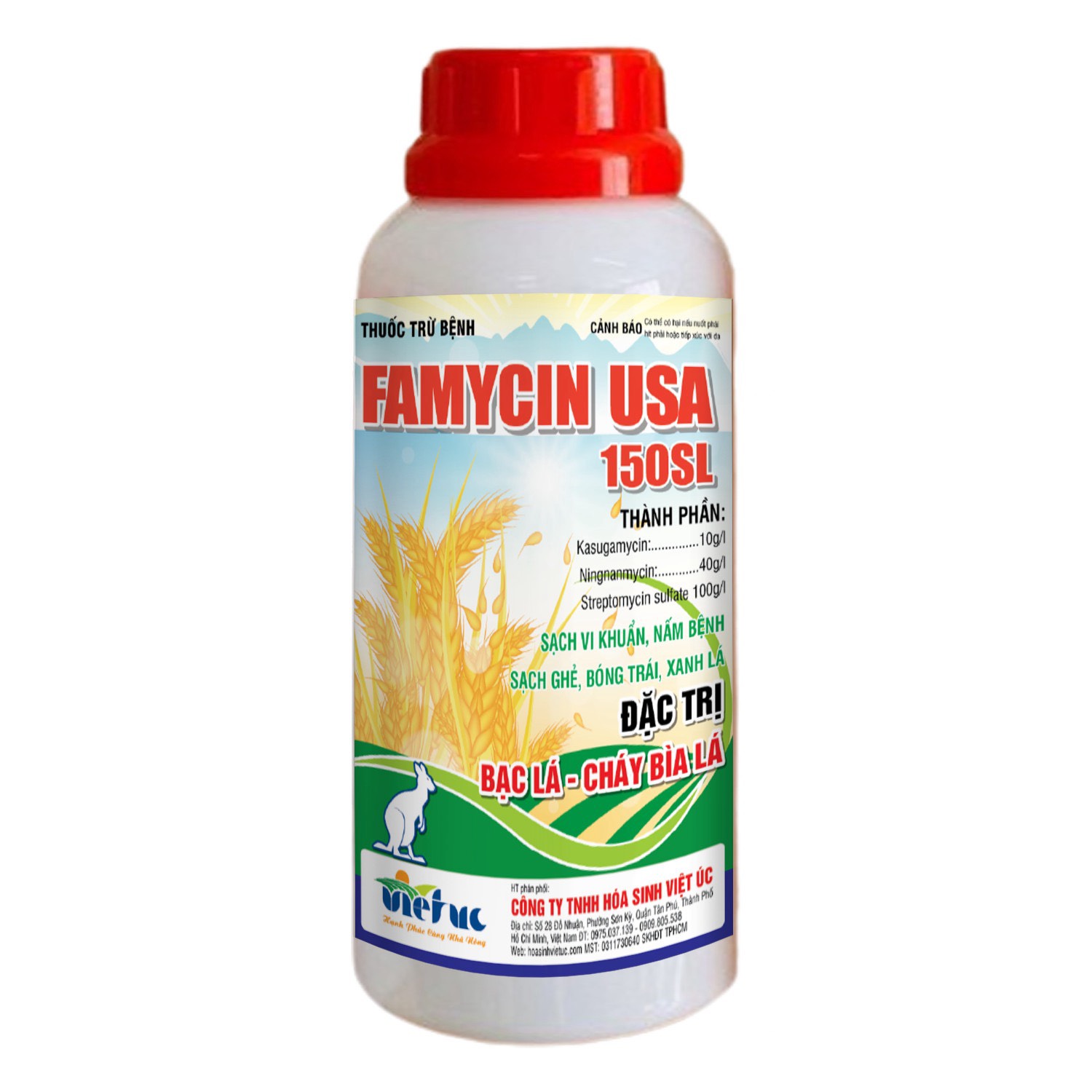 FAMYCIN USA 150SL_240ml_Sạch khuẩn, Nấm bệnh, Thán thư, Thối nhũn