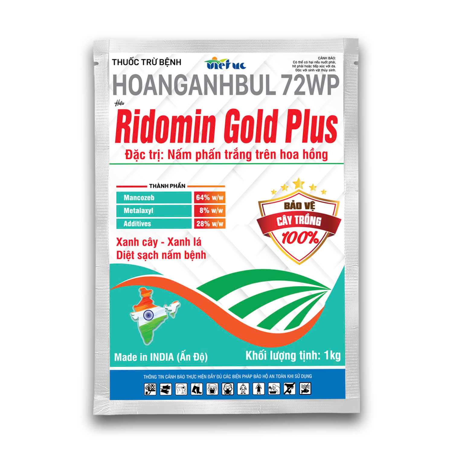 Ridomil Gold Plus_Gói 1kg_ Đặc trị nấm bệnh